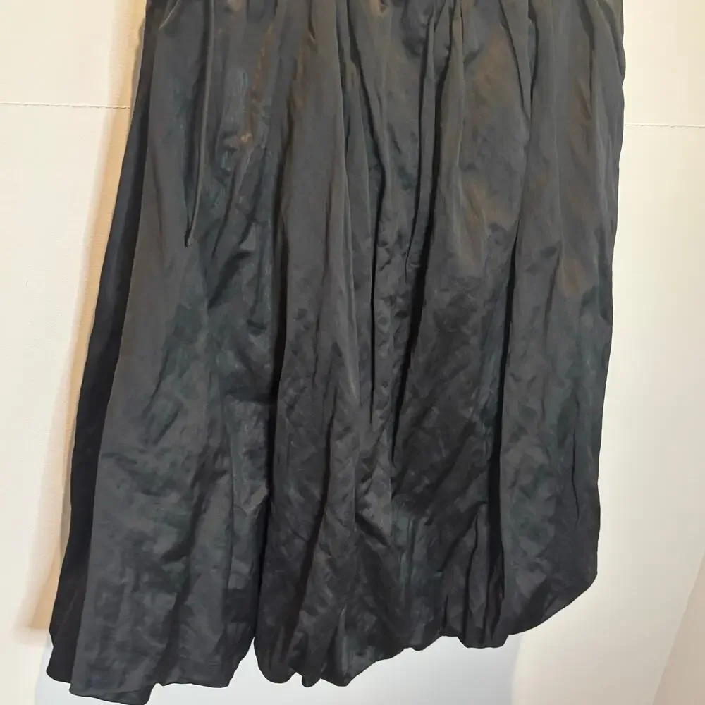 J. Crew Collection Black Satin Mini Bubble Dress - size 4